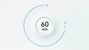 مؤقت زمني (تايمر) لمدة 60 دقيقة 